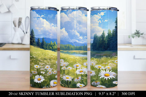 Daisy Tumbler Sublimation Bundle - 6 Designs Sublimation BijouBay 