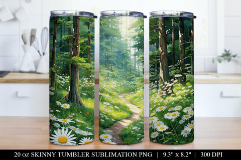 Daisy Tumbler Sublimation Bundle - 6 Designs Sublimation BijouBay 