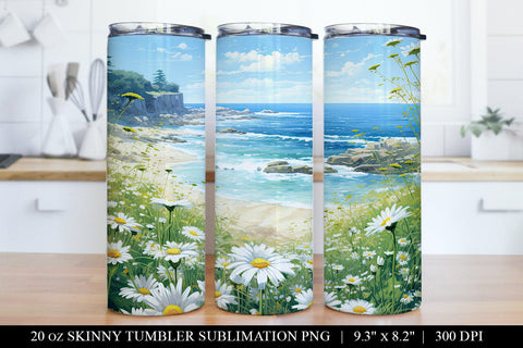 Daisy Tumbler Sublimation Bundle - 6 Designs Sublimation BijouBay 