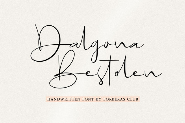 Dalgona Bestolen Font Forberas 