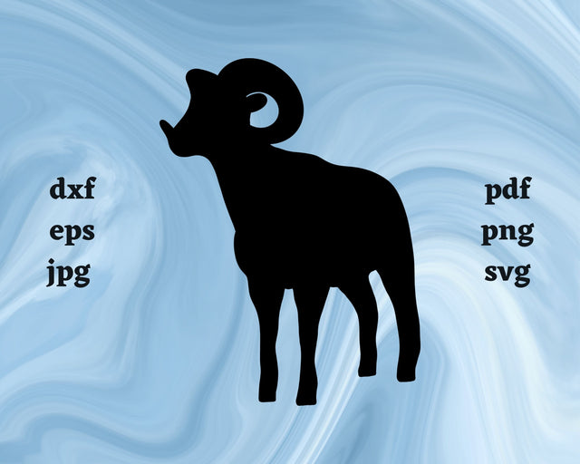 Dall Sheep SVG Cut File SVG Northern Light SVG 