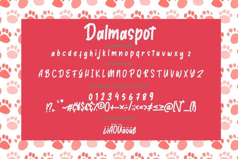 Dalmaspot Dalmatian Spot Typeface Font Creatype Studio 