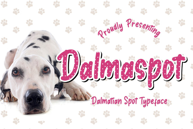 Dalmaspot Dalmatian Spot Typeface Font Creatype Studio 