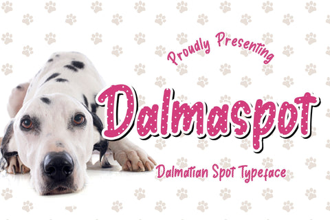Dalmaspot Dalmatian Spot Typeface Font Creatype Studio 
