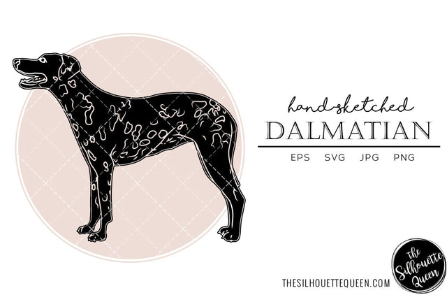 Dalmatian Sketch SVG Loveleen Kaur 