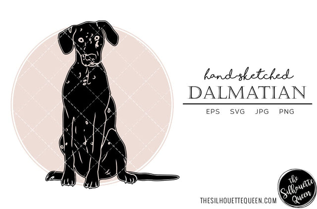 Dalmatian Sketch SVG Loveleen Kaur 