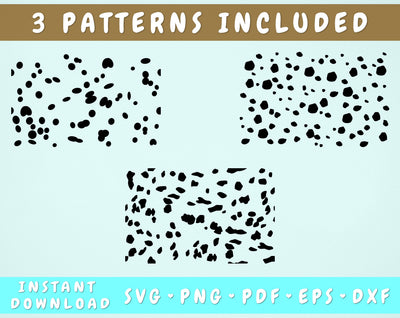 Dalmatian Spots SVG - 3 Patterns SVG HappyDesignStudio 