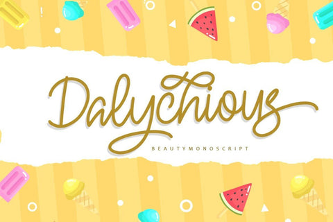 Dalychious – Beauty Monoscript Font Good Java 