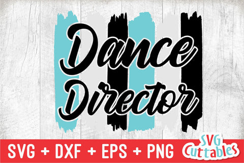 Dance Director Brush Strokes SVG Svg Cuttables 