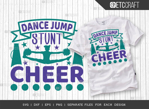 Dance Jump Stunt Cheer SVG Bundle, Cheerleading Svg, Cheer Svg, Cheer Life Svg, Cheer Team Svg, Cheer Quotes, ETC T00160 SVG ETC Craft 