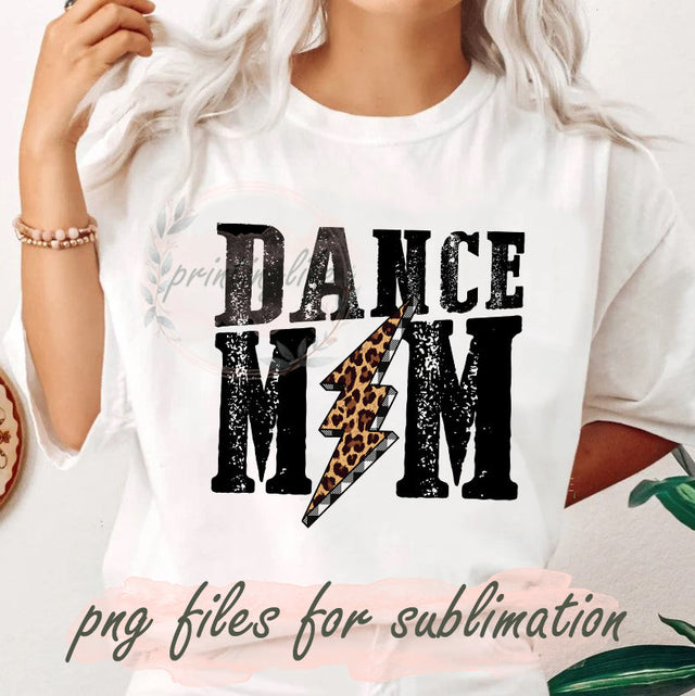 Dance Mom Leopard Lightning Bolt Png, Leopard Lightning Design Png, Mom Leopard Lightning Sublimation Png, Dance Mom Png, Digital Download Sublimation PrintingLife 