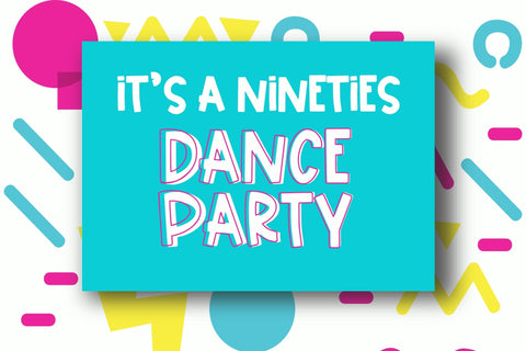 Dance Party, Bold Handwritten Uppercase Font Font Designing Digitals 