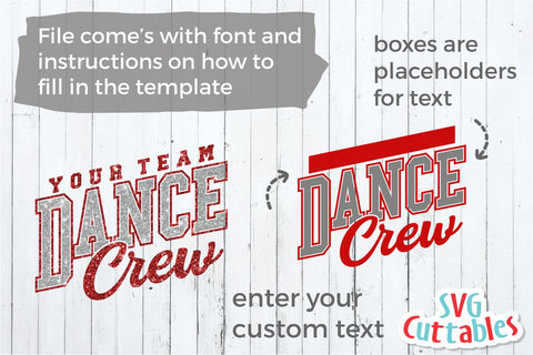 Dance svg Cut File - Dance Crew - Dance Template 0011 - svg - eps - dxf - png - Dance Coach - Silhouette - Cricut - Digital Download SVG Svg Cuttables 