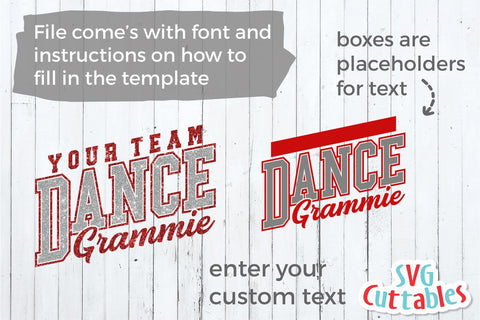 Dance svg Cut File - Dance Grammie - Dance Template 0010 - svg - eps - dxf - png - Silhouette - Cricut - Digital Download SVG Svg Cuttables 