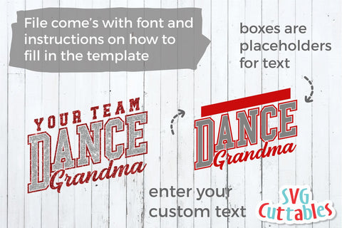 Dance svg Cut File - Dance Grandma - Dance Template 006 - svg - eps - dxf - png - Silhouette - Cricut - Digital Download SVG Svg Cuttables 
