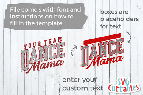 Dance svg Cut File - Dance Mama - Dance Template 0028 - svg - eps - dxf - png - Silhouette - Cricut - Digital Download SVG Svg Cuttables 