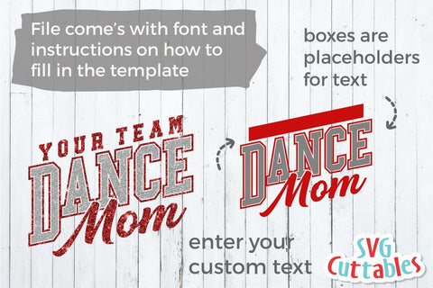 Dance svg Cut File - Dance Mom - Dance Template 005 - svg - eps - dxf - png - Dance Coach - Silhouette - Cricut - Digital Download SVG Svg Cuttables 
