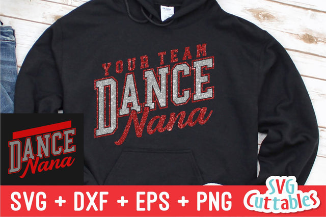 Dance svg Cut File - Dance Nana - Dance Template 009 - svg - eps - dxf - png - Silhouette - Cricut - Digital Download SVG Svg Cuttables 