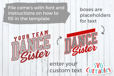 Dance svg Cut File - Dance Sister - Dance Template 0019 - svg - eps - dxf - png - Dance Coach - Silhouette - Cricut - Digital Download SVG Svg Cuttables 