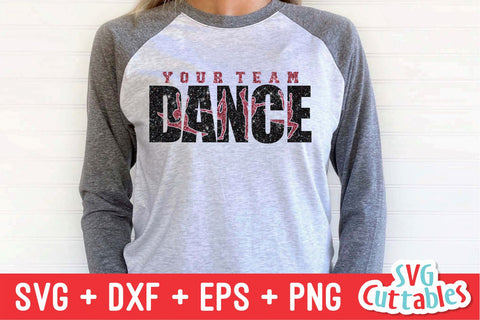Dance svg Cut File - Dance Team - Dance Template 0017 - svg - eps - dxf - png - Silhouette - Cricut - Digital Download SVG Svg Cuttables 