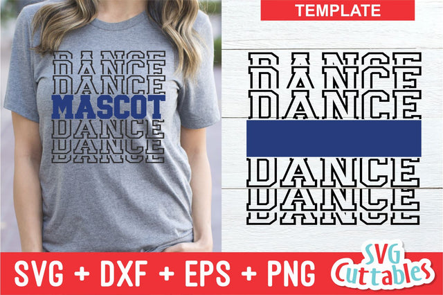 Dance svg Cut File - Dance Team - Dance Template 0018 - svg - eps - dxf - png - Silhouette - Cricut - Digital Download SVG Svg Cuttables 