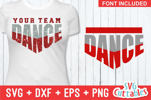 Dance svg Cut File - Dance Team - Dance Template 003 - svg - eps - dxf - png - Silhouette - Cricut - Digital Download SVG Svg Cuttables 