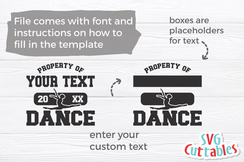 Dance svg Cut File - Dance Team - Dance Template 0031 - svg - eps - dxf - png - Silhouette - Cricut - Digital Download SVG Svg Cuttables 