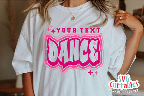 Dance svg Cut File - Dance Team - Dance Template 0035 - svg - eps - dxf - png - Silhouette - Cricut - Digital Download SVG Svg Cuttables 