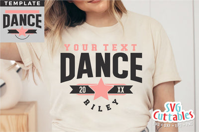 Dance svg Cut File - Dance Team - Dance Template 0041 - svg - eps - dxf - png - Silhouette - Cricut - Digital Download SVG Svg Cuttables 