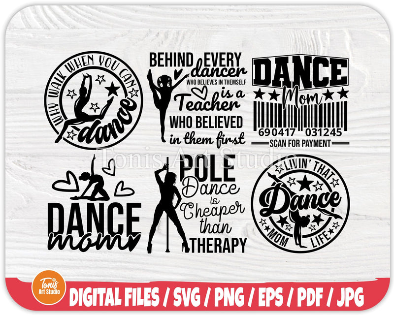 Dance SVG Cut Files | Dancer Svg Bundle | Dancers Svg | Dance Coach Svg ...