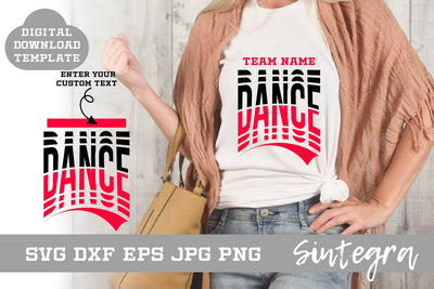 Dance SVG Shirt Template Design 001 Free For Commercial Use SVG Sintegra 