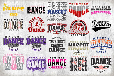 Dance svg Template Bundle 1 -Dance Cut Files - Dance Bundle - svg - eps - dxf - png - Silhouette - Cricut - Digital Download SVG Svg Cuttables 