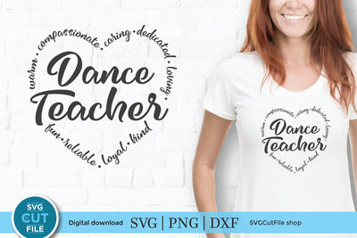 Dance Teacher svg - a tap or ballet teacher svg file SVG SVG Cut File 