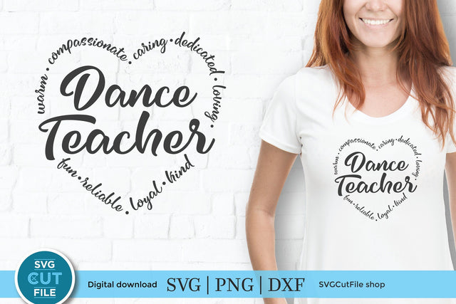 Dance Teacher svg - a tap or ballet teacher svg file SVG SVG Cut File 