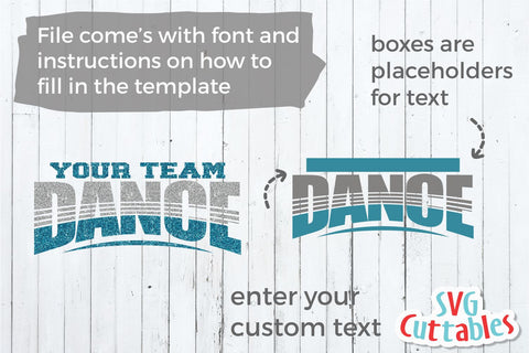 Dance Template 001 Svg Cuttables 
