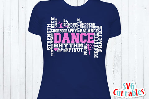 Dance Word Art SVG Svg Cuttables 