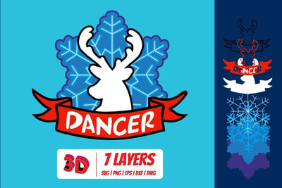 Dancer 3D Layered SVG Cut File SVG SvgOcean 