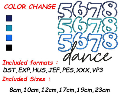 Dancer Embroidery, Dance Embroidery, Digitized Design, Cheerleading Design, Cheerleading, Digital Download Embroidery/Applique DESIGNS SVG Digital Designer 