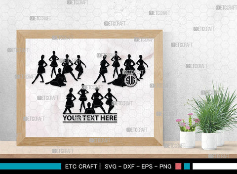 Dancer Team Monogram, Dancer Team Silhouette, Dancer Team SVG, Ballet Dancer Svg, Dancer Svg, Ballerina Svg, SB00351 SVG ETC Craft 