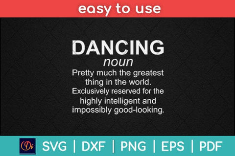 Dancing Funny Definition Girl Svg Design SVG artprintfile 