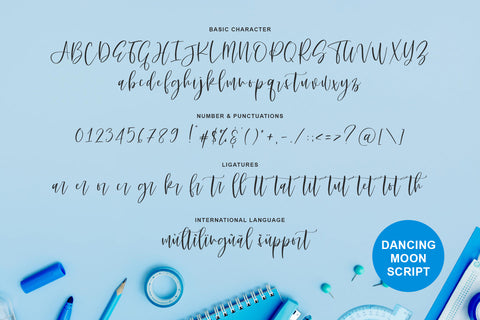 Dancing Moon Font Abo Daniel Studio 