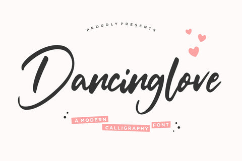 Dancinglove Modern Calligraphy Font Font Balpirick 