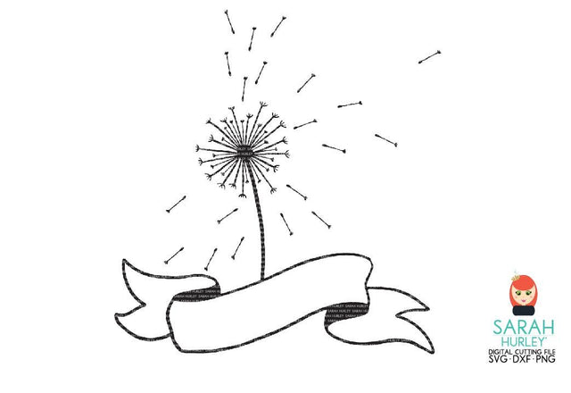 Dandelion Banner SVG Sarah Hurley 