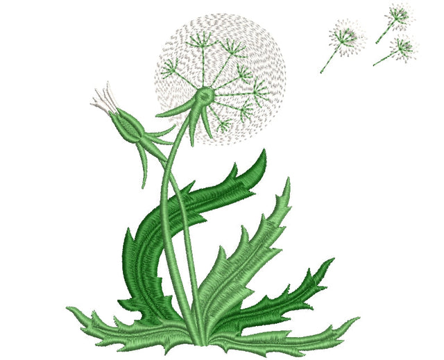 Dandelion embroidery design , 3 sizes. Embroidery/Applique DESIGNS ArtEMByNatalia 