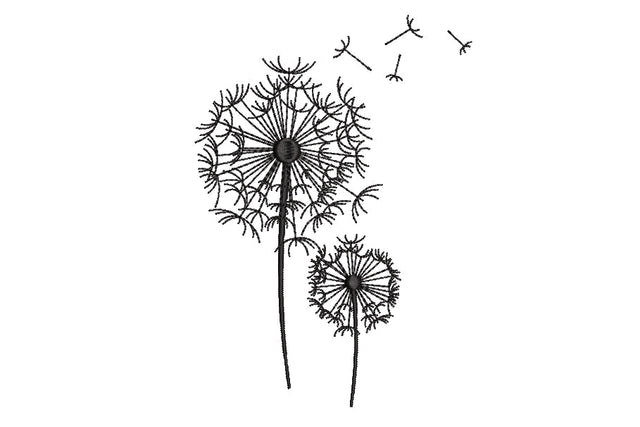 Dandelion embroidery design , 4 sizes. Embroidery/Applique DESIGNS ArtEMByNatalia 