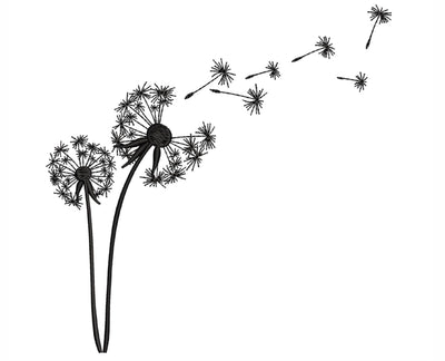 Dandelion Embroidery Design, 5 sizes Embroidery/Applique DESIGNS Nino Nadaraia 