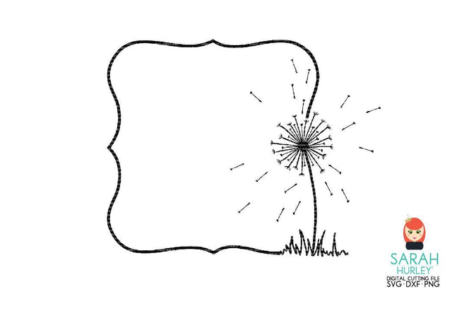 Dandelion Fancy Frame SVG Sarah Hurley 