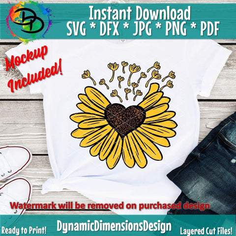 Dandelion Flower SVG/PNG SVG DynamicDimensionsDesign 