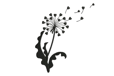 Dandelion Love Embroidery Designs, Valentine's day Embroidery Designs Embroidery/Applique DESIGNS NextEmbroidery 