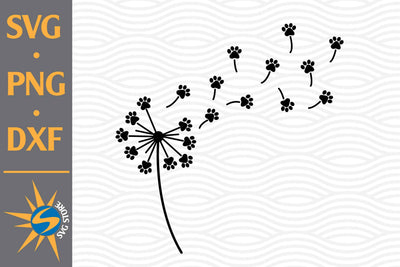 Dandelion Paw SVG, PNG, DXF Digital Files Include SVG SVGStoreShop 